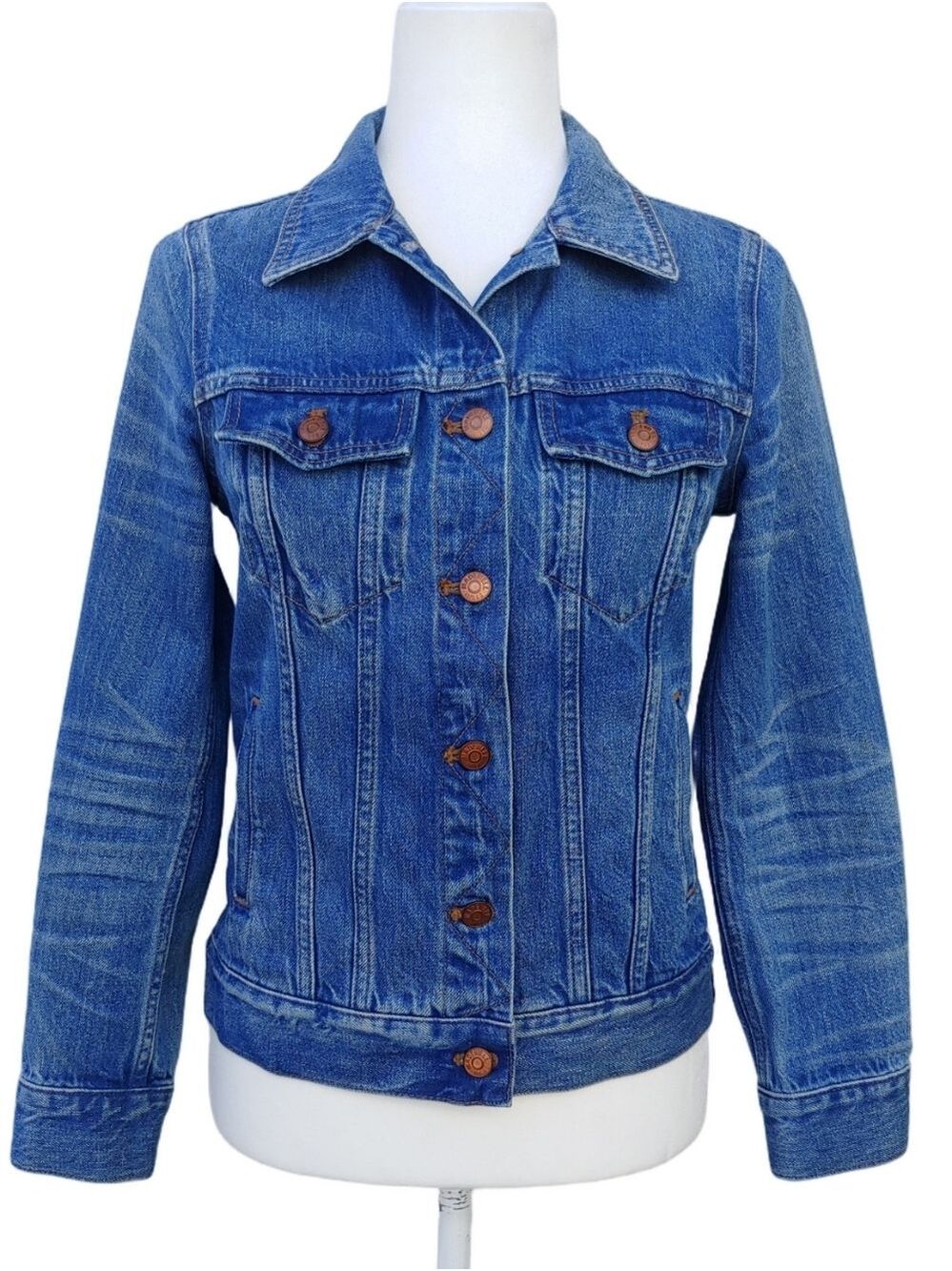 Madewell The Jean Jacket in Blue Denim Wash Women's Small